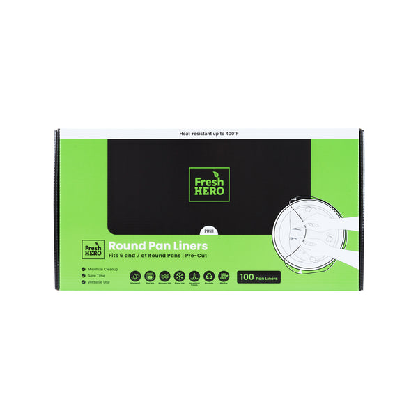 Restaurantware Fresh Hero Round Nylon Pan Liner - Fits 6 And 7 Qt Round Pans - 15" X 15" - 100 Count Box