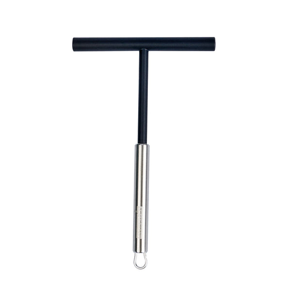 Restaurantware German Standard Black Nylon High Heat Crepe Batter Spreader - With Stainless Steel Handle - 7 3/4'' X 4 3/4'' - 1 Count Box