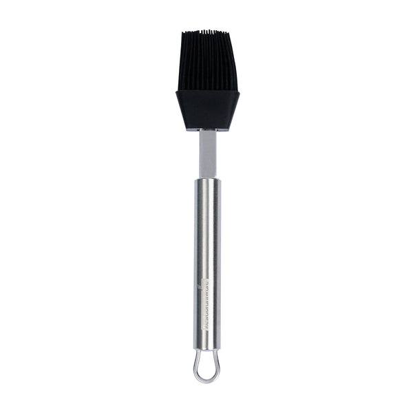 Restaurantware German Standard Black Silicone Pastry And Basting Brush - With Stainless Steel Handle - 7 3/4'' - 1 Count Box