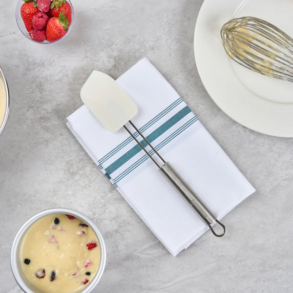 Restaurantware German Standard Silicone Spatula - With Stainless Steel Handle - 11'' - 1 Count Box