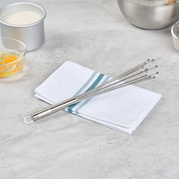 Restaurantware German Standard Stainless Steel Ball Whisk - 12 1/2'' - 1 Count Box