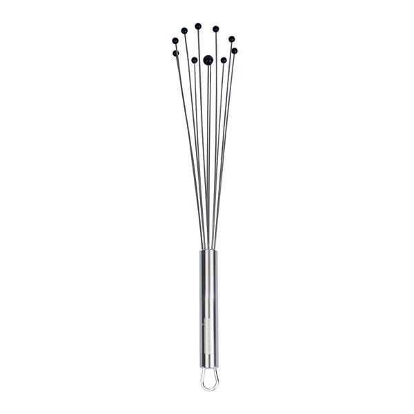 Restaurantware German Standard Stainless Steel Ball Whisk - With Silicone Tips - 12 1/2'' - 1 Count Box