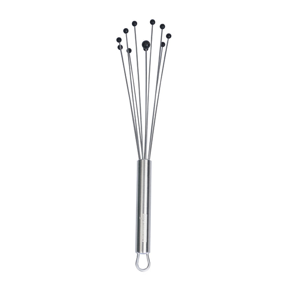 Restaurantware German Standard Stainless Steel Ball Whisk - With Silicone Tips - 10 3/4'' - 1 Count Box