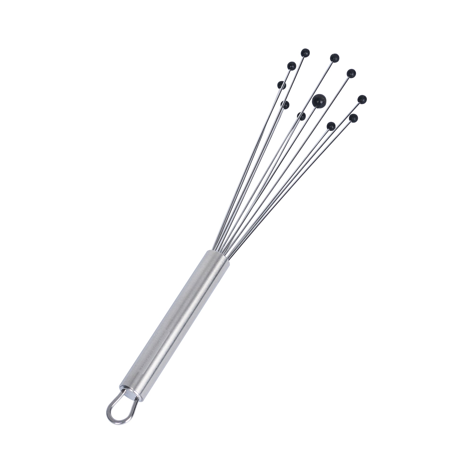 restaurantware German Standard Stainless Steel Ball Whisk - with Silicone Tips - 10 3/4'' - 1 count box