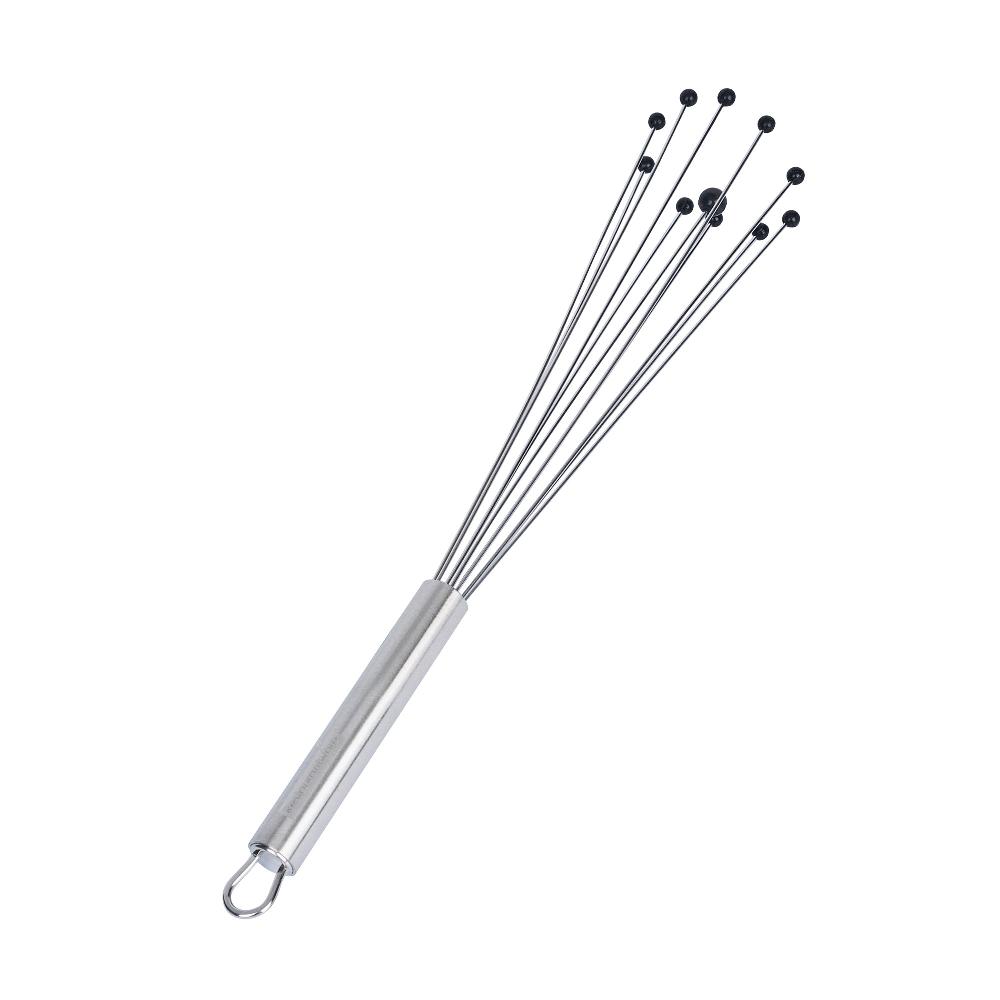 restaurantware German Standard Stainless Steel Ball Whisk - with Silicone Tips - 12 1/2'' - 1 count box