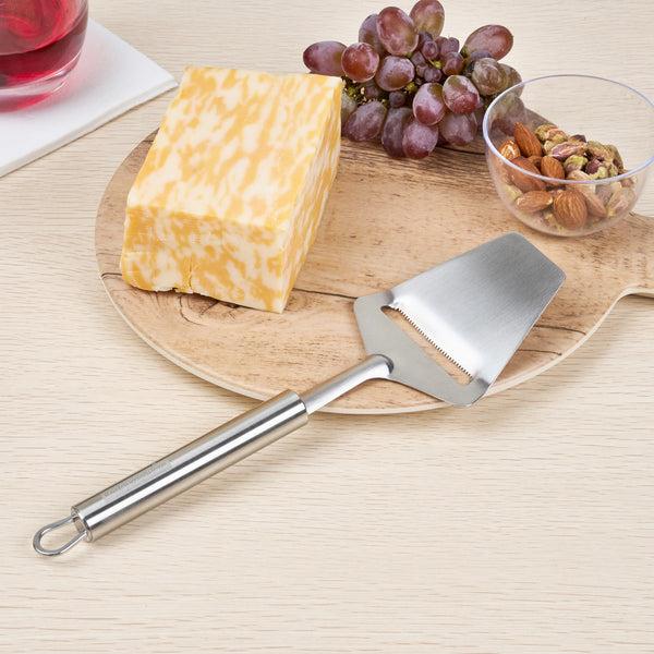 Restaurantware German Standard Stainless Steel Cheese Plane / Slicer - 9 1/2'' - 1 Count Box