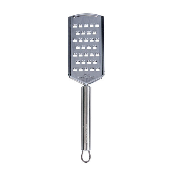 Restaurantware German Standard Stainless Steel Coarse Grater - 10'' - 1 Count Box