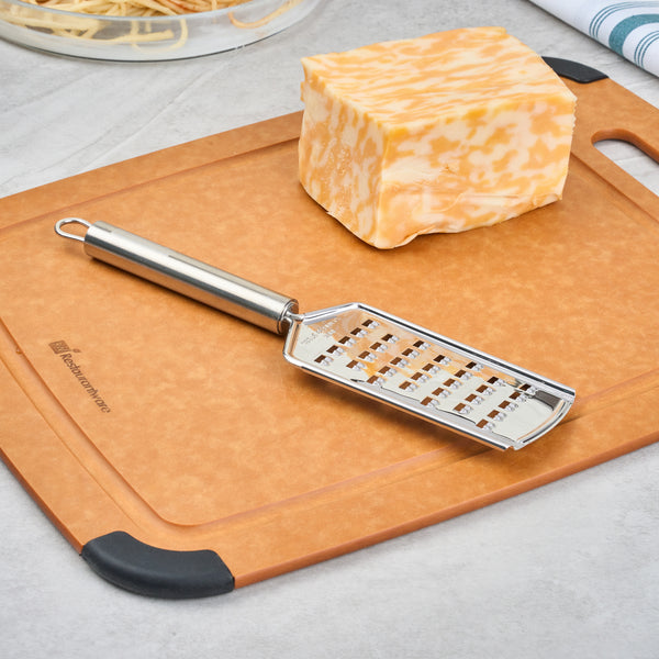 Restaurantware German Standard Stainless Steel Coarse Grater - 10'' - 1 Count Box