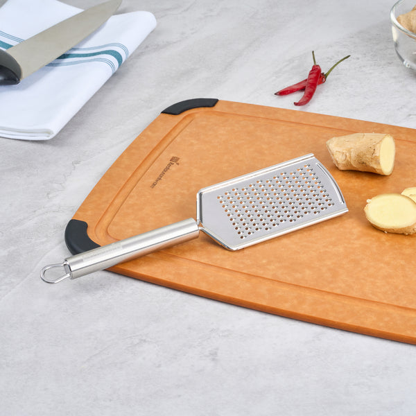 Restaurantware German Standard Stainless Steel Fine Grater - 9 3/4'' - 1 Count Box