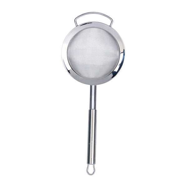 Restaurantware German Standard Stainless Steel Fine Mesh Strainer - 11 1/2'' X 4 3/4'' - 1 Count Box
