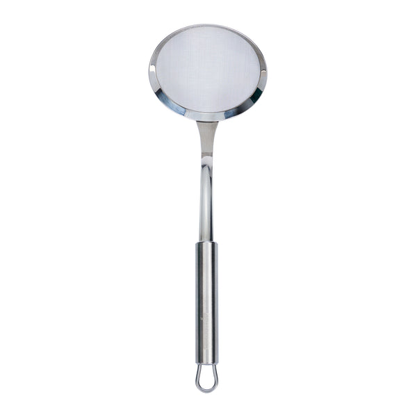 Restaurantware German Standard Stainless Steel Fine Mesh Strainer - 11 3/4'' X 4'' - 1 Count Box