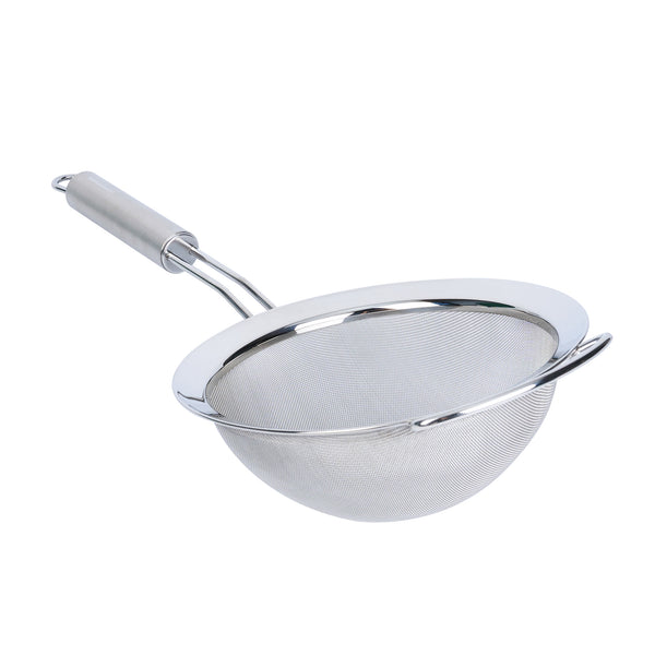 Restaurantware German Standard Stainless Steel Fine Mesh Strainer - 16 3/4'' X 7 3/4'' - 1 Count Box