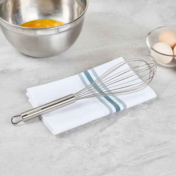 Restaurantware German Standard Stainless Steel French Whisk - 12 1/2'' - 1 Count Box