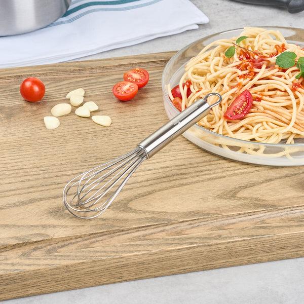 Restaurantware German Standard Stainless Steel French Whisk - 7 1/4" - 1 Count Box