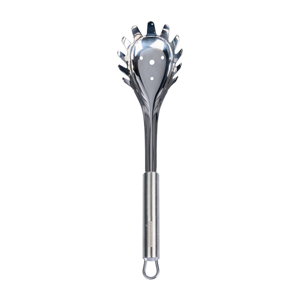Restaurantware German Standard Stainless Steel Pasta Fork - 12 1/2'' X 2 3/4'' X 1 1/2'' - 1 Count Box