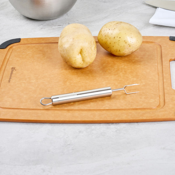 Restaurantware German Standard Stainless Steel Potato Fork - 6'' - 1 Count Box