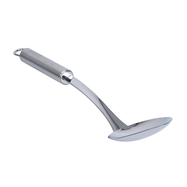 Restaurantware German Standard Stainless Steel Serving Spoon - Solid - 12 1/4'' - 1 Count Box