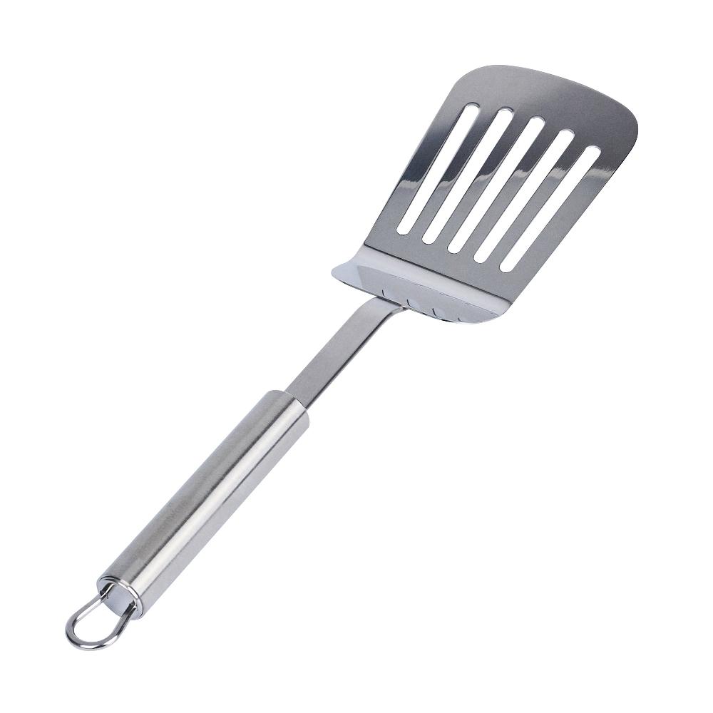 restaurantware German Standard Stainless Steel Slotted Turner / Spatula - 12 1/2'' - 1 count box
