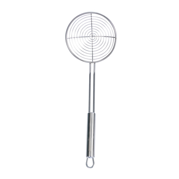 Restaurantware German Standard Stainless Steel Spiral Wire Skimmer - 14'' X 4 3/4'' - 1 Count Box