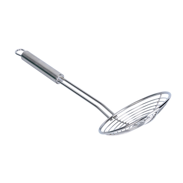 Restaurantware German Standard Stainless Steel Spiral Wire Skimmer - 14'' X 4 3/4'' - 1 Count Box