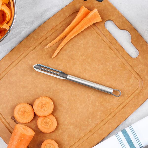 Restaurantware German Standard Stainless Steel Vegetable Peeler - 7 3/4'' - 1 Count Box