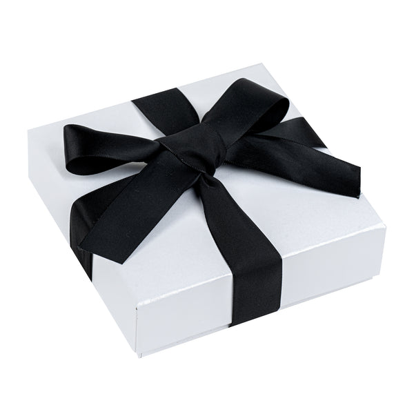Restaurantware Gift Tek Black Polyester Satin Ribbon - Single Face - 1" X 10 Yds - 10 Count Box