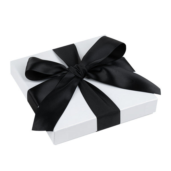 Restaurantware Gift Tek Black Polyester Satin Ribbon - Single Face - 1 1/2" X 10 Yds - 10 Count Box