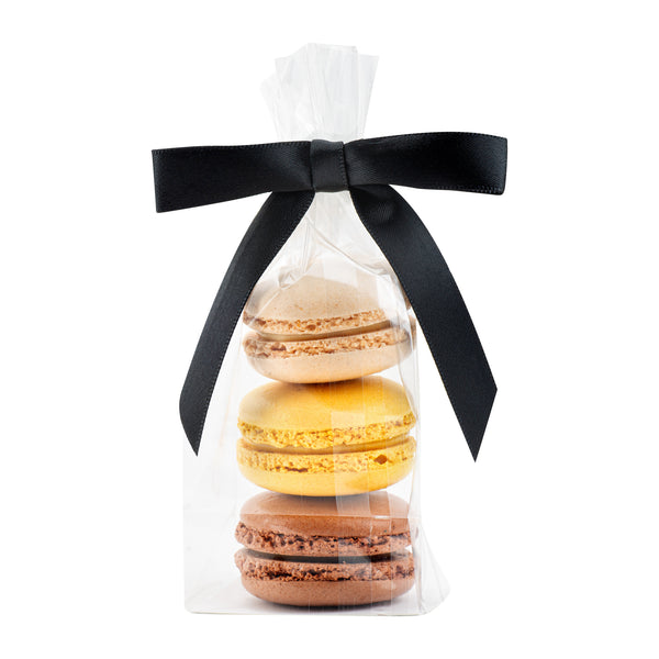 Restaurantware Gift Tek Black Polyester Satin Twist Tie Bow - Pre-Tied - 3" X 2 1/2" - 4000 Count Box