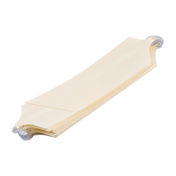 Restaurantware Gift Tek Cream Plastic Flora Satin Pull Bow - 5 1/2" - 1000 Count Box