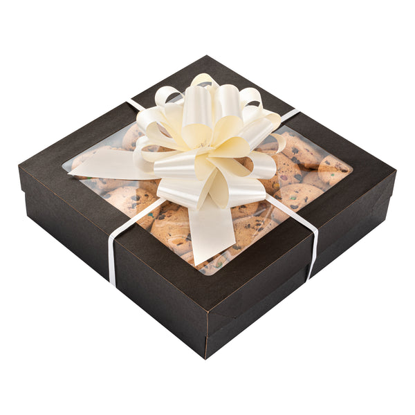 Restaurantware Gift Tek Cream Plastic Flora Satin Pull Bow - 5 1/2" - 1000 Count Box