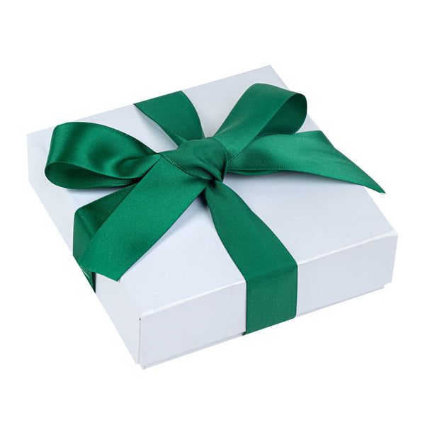 Restaurantware Gift Tek Forest Green Polyester Satin Ribbon - Single Face - 1" X 10 Yds - 10 Count Box