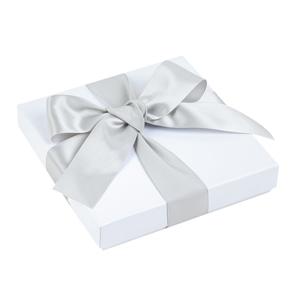 Restaurantware Gift Tek Gray Polyester Satin Ribbon - Single Face - 1 1/2" X 10 Yds - 10 Count Box