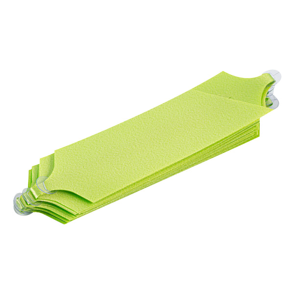 Restaurantware Gift Tek Green Plastic Flora Satin Pull Bow - 5 1/2" - 1000 Count Box