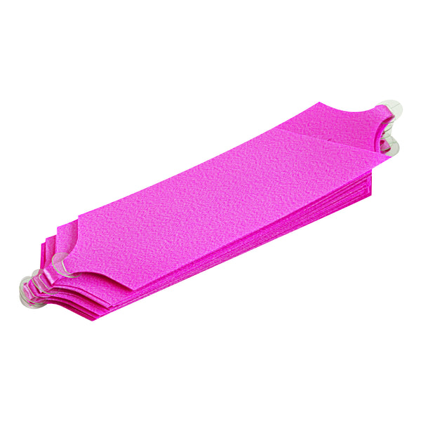 Restaurantware Gift Tek Hot Pink Plastic Flora Satin Pull Bow - 5 1/2" - 1000 Count Box