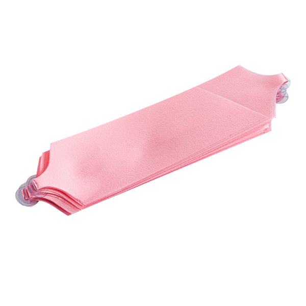 Restaurantware Gift Tek Light Pink Plastic Flora Satin Pull Bow - 5 1/2" - 1000 Count Box