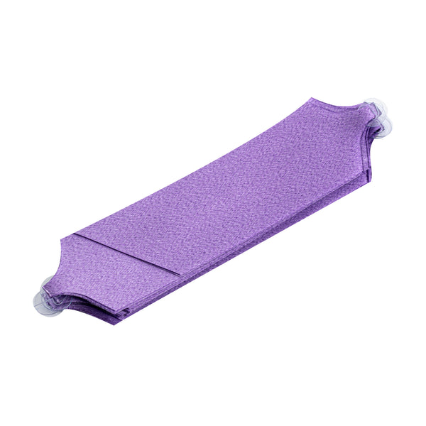 Restaurantware Gift Tek Purple Plastic Flora Satin Pull Bow - 5 1/2" - 1000 Count Box