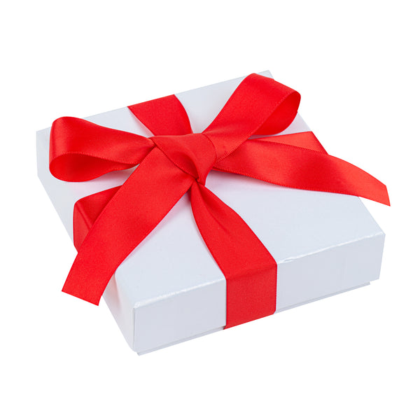 Restaurantware Gift Tek Red Polyester Satin Ribbon - Single Face - 1" X 10 Yds - 10 Count Box