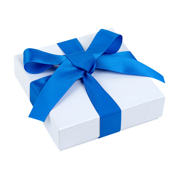 Restaurantware Gift Tek Royal Blue Polyester Satin Ribbon - Single Face - 1" X 10 Yds - 10 Count Box