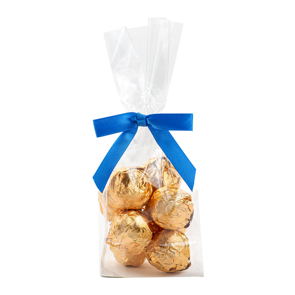 Restaurantware Gift Tek Royal Blue Polyester Satin Twist Tie Bow - Pre-Tied - 3" X 2 1/2" - 4000 Count Box