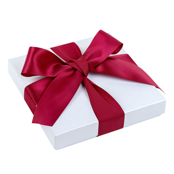 Restaurantware Gift Tek Sherry Red Polyester Satin Ribbon - Single Face - 1 1/2" X 10 Yds - 10 Count Box