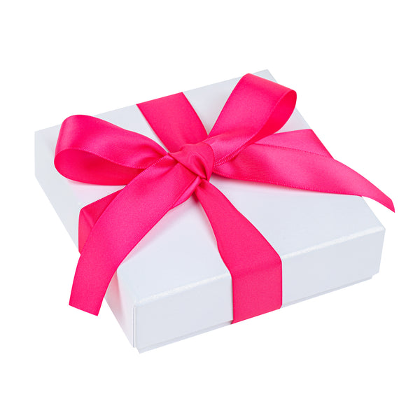 Restaurantware Gift Tek Shocking Pink Polyester Satin Ribbon - Single Face - 1" X 10 Yds - 10 Count Box