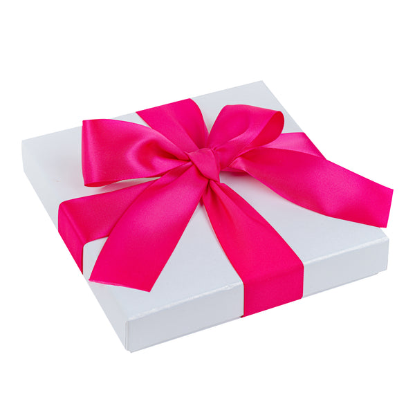 Restaurantware Gift Tek Shocking Pink Polyester Satin Ribbon - Single Face - 1 1/2" X 10 Yds - 10 Count Box