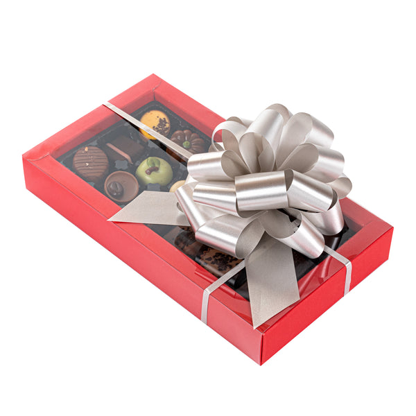Restaurantware Gift Tek Silver Plastic Flora Satin Pull Bow - 5 1/2" - 1000 Count Box