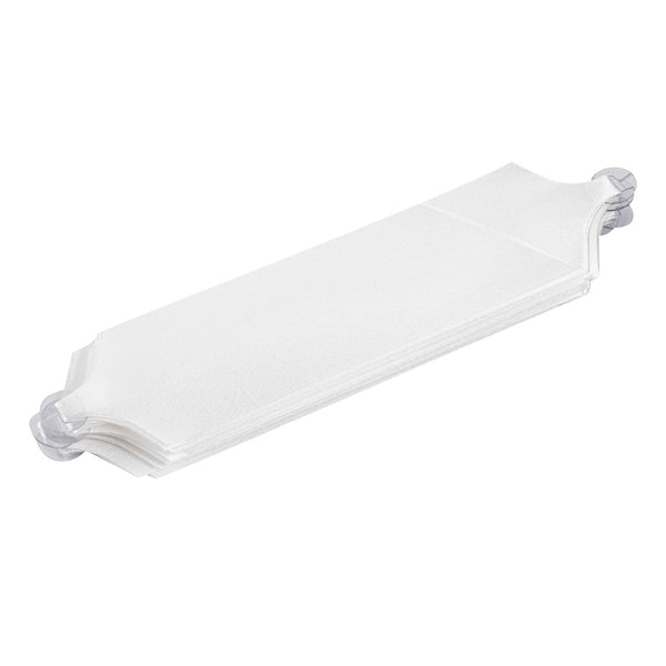 Restaurantware Gift Tek White Plastic Flora Satin Pull Bow - 5 1/2" - 1000 Count Box