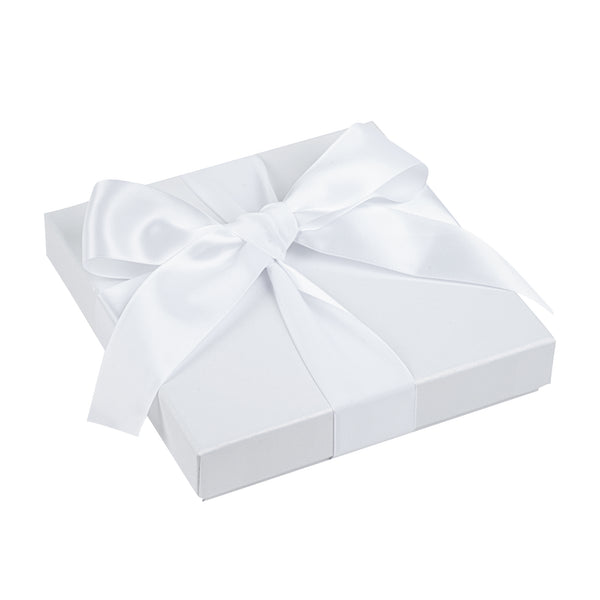 Restaurantware Gift Tek White Polyester Satin Ribbon - Single Face - 1 1/2" X 10 Yds - 10 Count Box