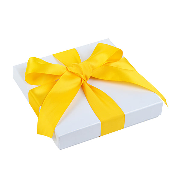 Restaurantware Gift Tek Yellow Polyester Satin Ribbon - Single Face - 1 1/2" X 10 Yds - 10 Count Box