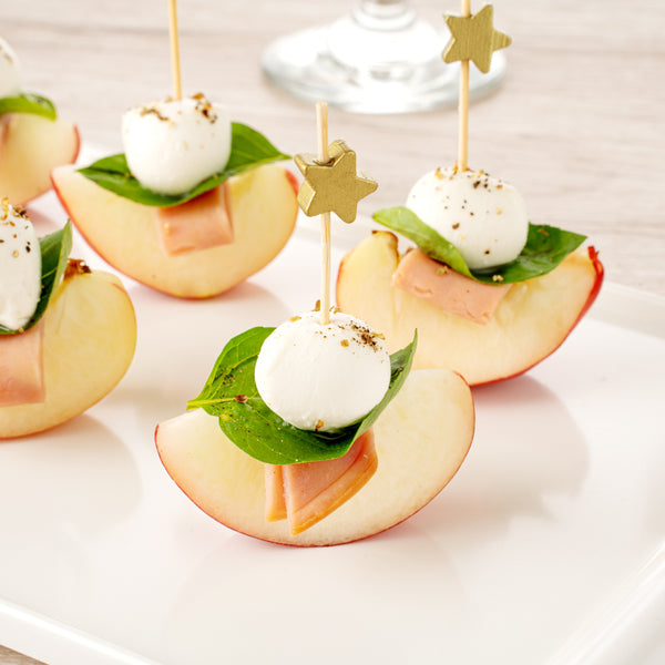 Restaurantware Gold Bamboo Star Pick - 3 1/2" - 1000 Count Box