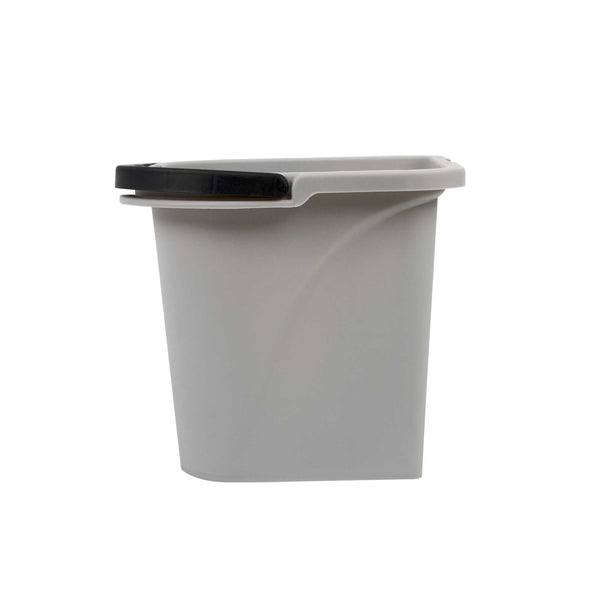Restaurantware Handy Tek 0.5 Gal Gray Plastic Paint Pail - With Magnetic Brush Holder - 7 3/4" X 7 1/2" X 6 3/4" - 50 Count Box