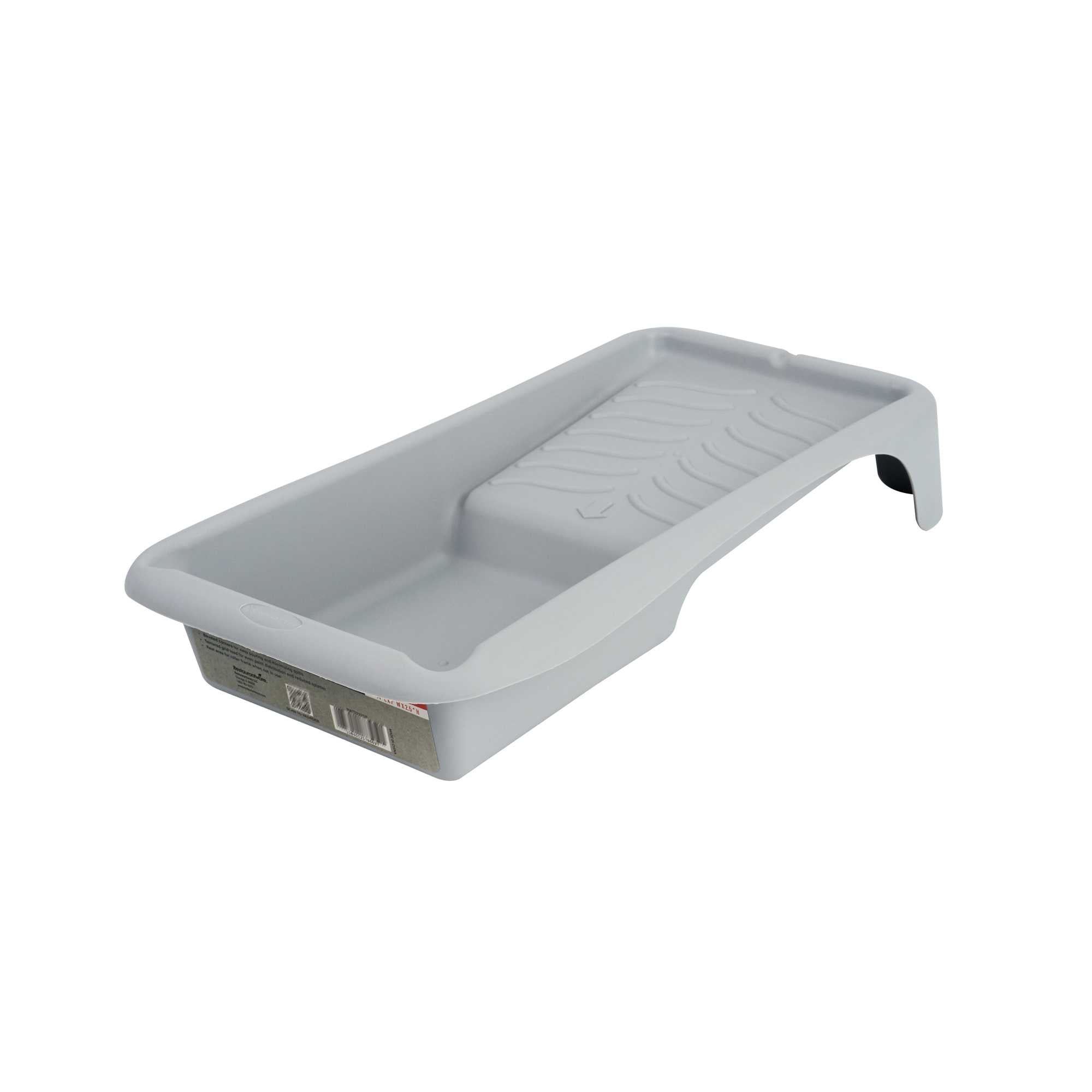 restaurantware Handy Tek 1.5 qt Gray Plastic Paint Tray - 14" x 7" x 2 1/2" - 96 count box