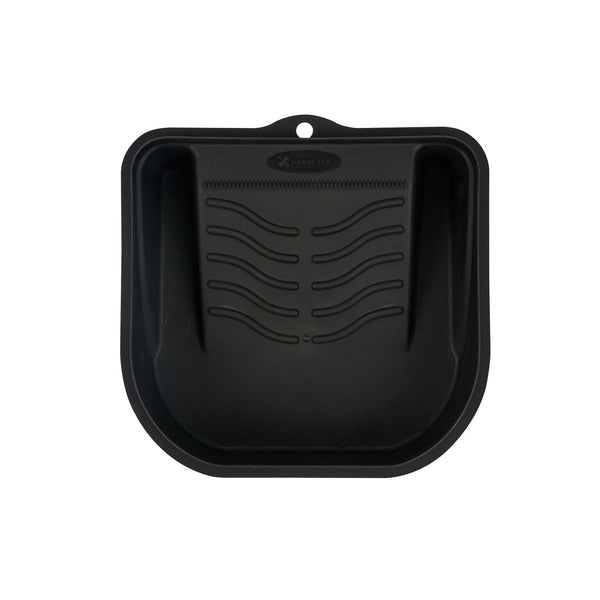 Restaurantware Handy Tek 27 Oz Black Plastic Paint Tray / Pail Lid - Fits 0.5 Gal Paint Pail - 7" X 7" X 1 3/4" - 50 Count Box